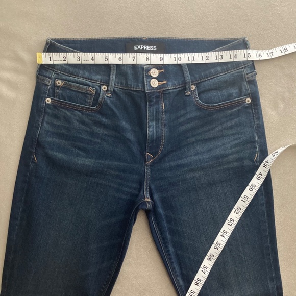 Express Cropped Legging Mid Rise Jeans / Size 8 - Picture 4 of 8